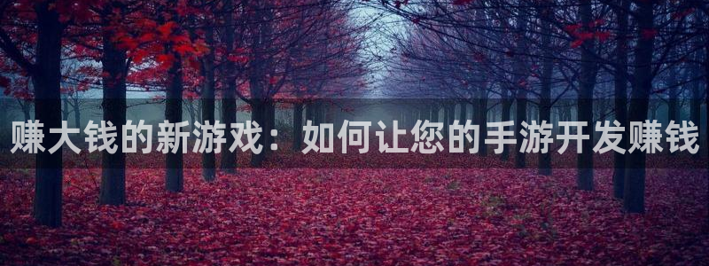 三牛娱乐如何注册：赚大钱的新游戏：如何让您的手游开发赚钱