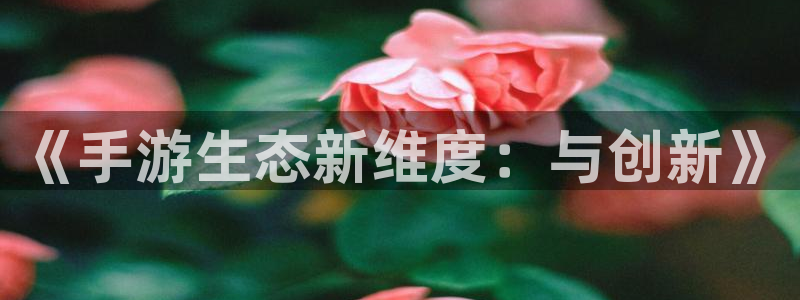 三牛娱乐负责人:《手游生态新维度:与创新》