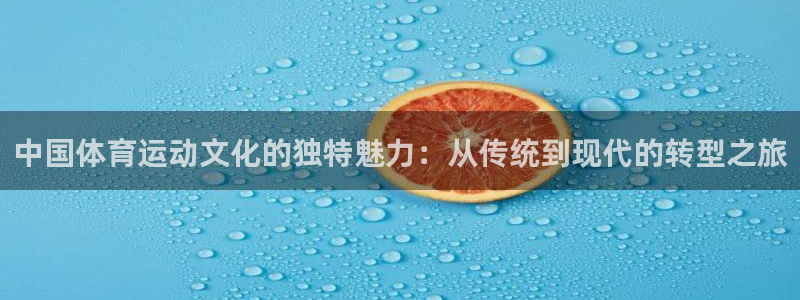 bbin视讯下：中国体育运动文化的独特魅力：从传统到现代的转型之旅